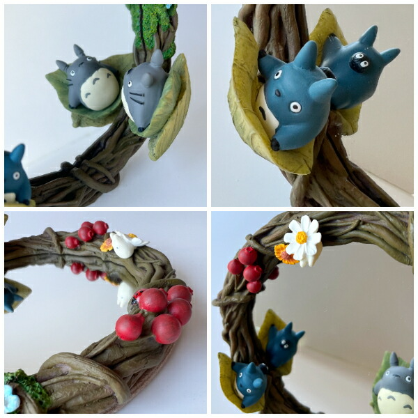 Studio Ghibli My Neighbor Totoro Stand Mirror Hide and Seek Wreath