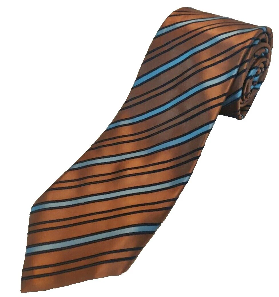 Marrón a Rayas para Hombres Ermenegildo Zegna Lazos