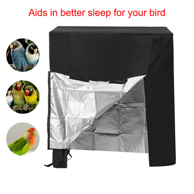 Large Guard Parrot Night Pet Bird Cage Cover Protective Dust Proof Black US