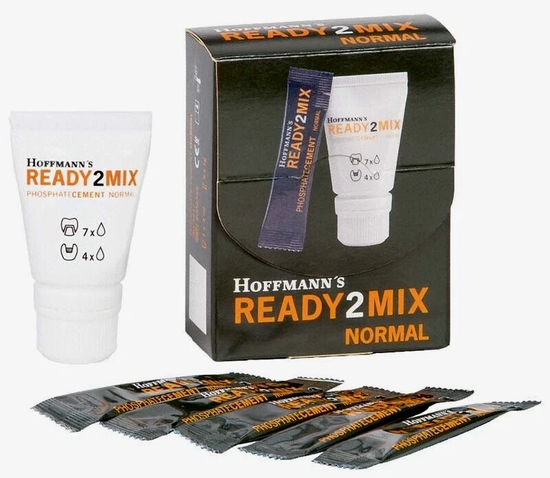 Hoffmanns READY2MIX Zahnzement Füllung Brücken Kronen Zahn Reparatur Loch Blombe