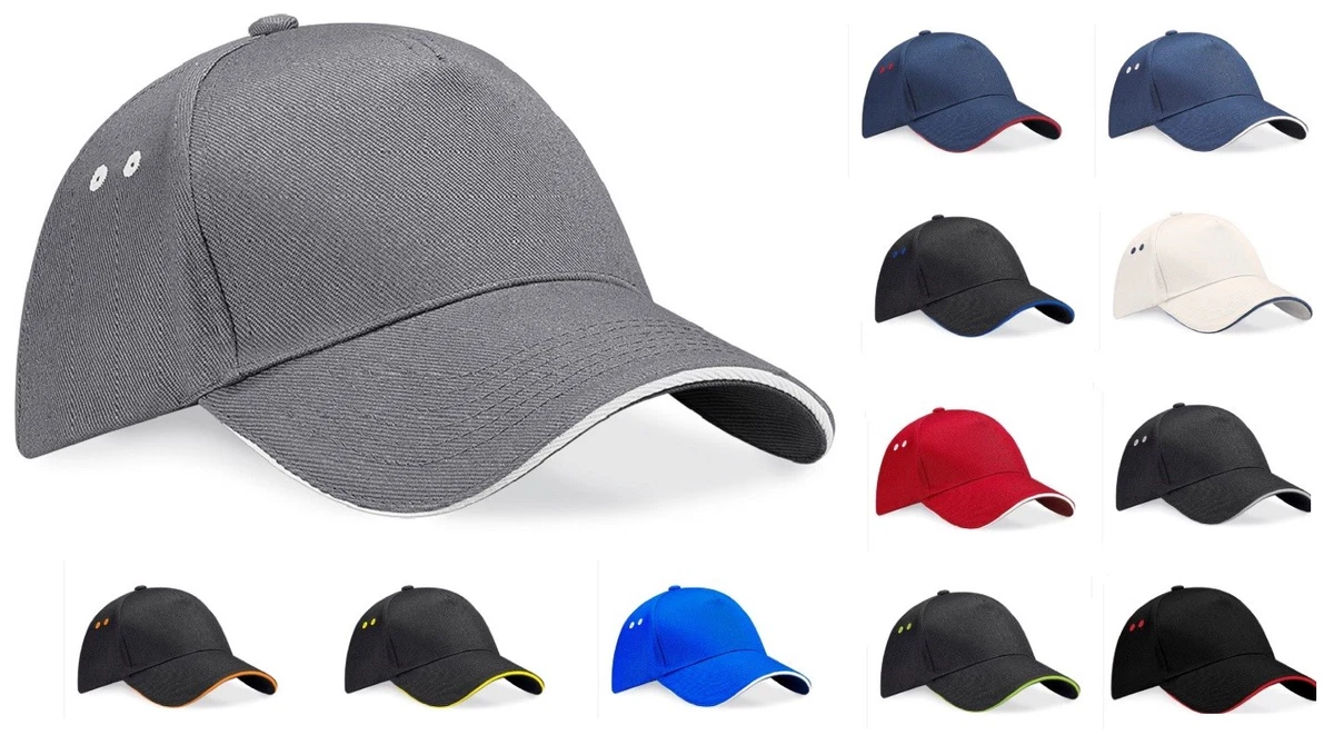 Beechfield Originale &ndash; Cappellino Baseball In Corda Blu Navy, 100% Cotone, Regolabile &ndash; Unisex