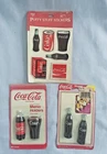 Vintage 1980s 7 90s Coke/Coca Cola Puffy Stickers & Magnetic Memo Holders NIP