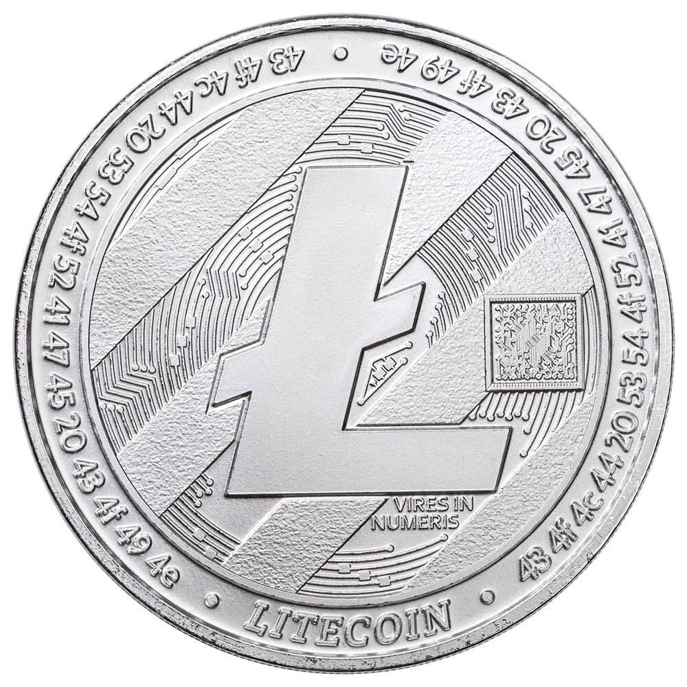 2020 Republic of Chad Fr.5,000 CFA 1 oz Silver LiteCoin Crypto Currency Coin BU-image