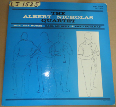 33RPM Delmak DL 207 Albert Nicholas Quartet, Hodes, clean mild to medium V+ or V