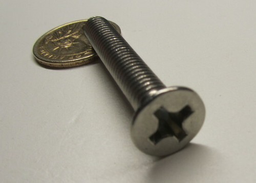 Flat Head Phillips Screw 18-8 Stainless Steel, 5/16"-18 x 2.00" Length 20 Pcs - Picture 4 of 7
