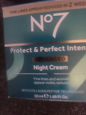 No7 Protect & Intense Advanced  Night Cream 1.69 oz 50 Ml  free shp&&