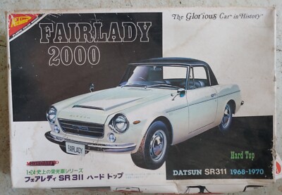 Nichimo Datsun Fairlady SR311 2000 1968-1970 Hard Top 1/24 Model Kit #HC-2405