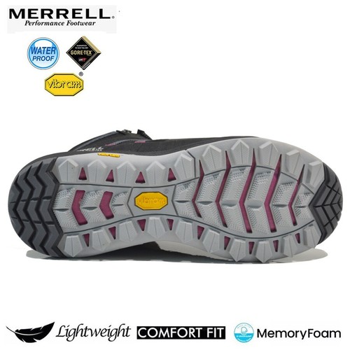 BOTAS DE SENDERISMO MERRELL PARA DAMA IMPERMEABLES GORETEX TOBILLO CAMINAR SENDERO ZAPATILLAS DE TREK - Imagen 19 de 25