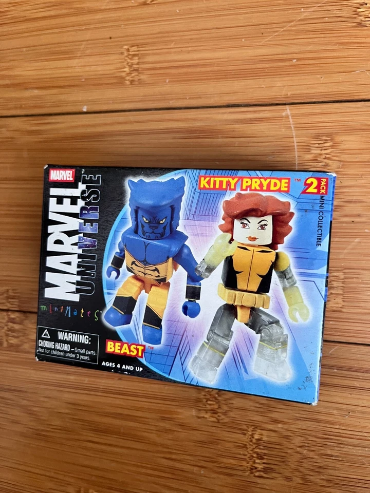Bnib Marvel Universo Minimates Serie Kitty Pryde & Bestia Mini Figura Juguete - Imagen 2 de 3