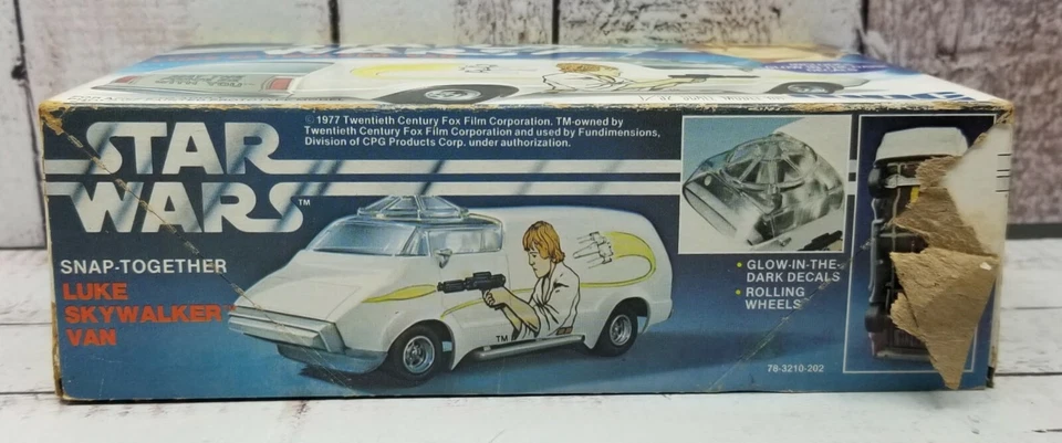 Star Wars Original Luke Skywalker Van Model Kit Cello Lot (2) Vintage 1970s - Image 2 of 4