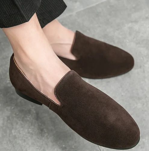 Mens Suede Boat Shoes Loafers Casual 