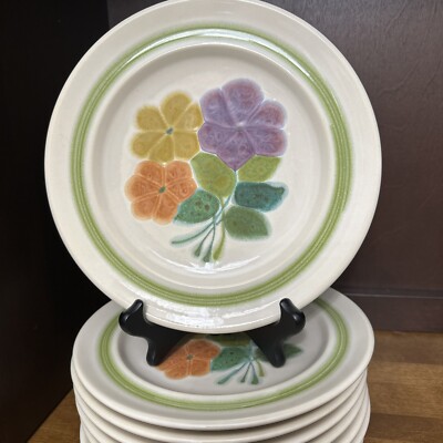 Franciscan Floral Earthenware Salad Luncheon Plate Vintage Excellent 