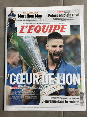 Zeitung L'Equipe 30.05.2019 - Löwenherz Chelsea Arsenal Europa League Giroud