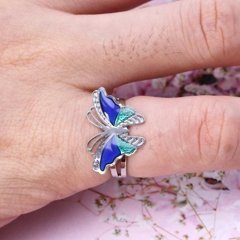 Butterfly mood shop ring colors