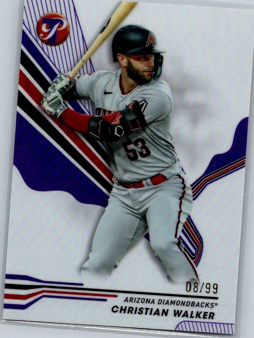 2024 Topps Pristine Purple Refractor /99 Christian Walker #9 Diamondbacks