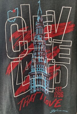 GV Art and Design Cleveland That I Love Tower City Downtown Size XL