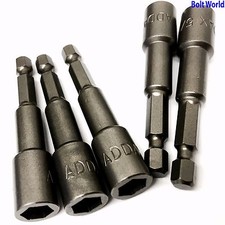 TEK SCREW MAGNETIC DRIVER HEXAGON SOCKET ROOFING DRILL DRIVE BIT 5/16" (8mm)