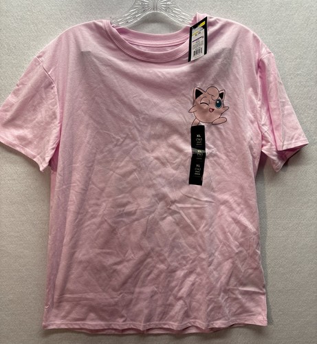 Girls Pokémon Jigglypuff Short Sleeve T Shirt Pink XL NWT