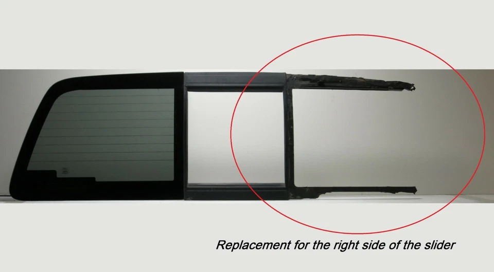 Fits 11-16 Ford F250 Right Panel Side Glass for the Power Heated Slider +1 Glue Foto 3 de 4