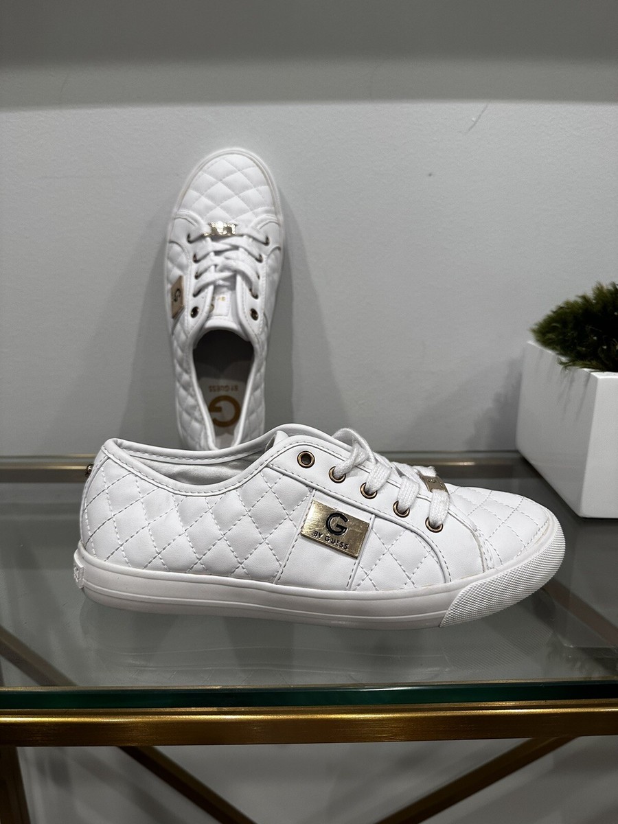 Quilted Sneaker Guess Sneaker Low White G By Guess Shoes Womens M Backer2  Casual Low Sneakers