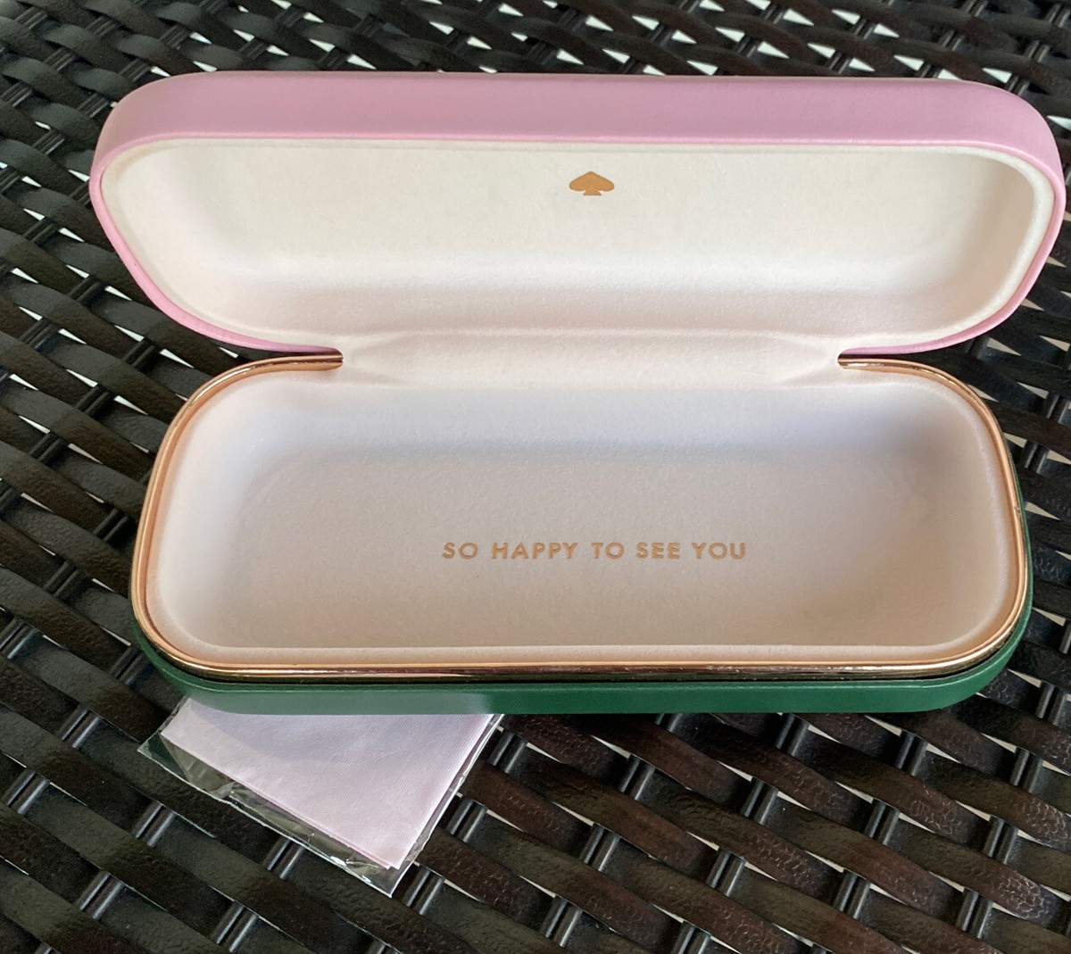 Kate Spade Pink & Green Eyewear Case | eBay