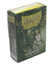 Dragon Shield Japanese Size Emerald 60 Matte Dual Sleeves Counter-Ray 11136 NEW