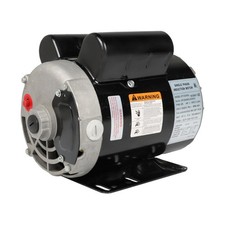 3450 RPM 3HP SPL Electric Motor Compressor Duty 56 Frame 1 Phase 115/230 Volts