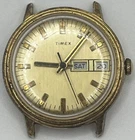 Mens Vintage Timex Watch WILL NOT RUN CROWN IS STUCK for Parts Or Repair HB