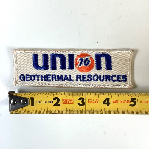 Vintage Union 76 Öl Geothermie Ressourcen Benzin Raffinerie Jacke Patch Erdöl - Bild 3 von 3