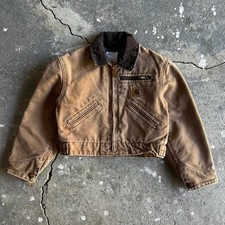 Carhartt YYJ97 brown detroit work wear jacket YOUTH XL