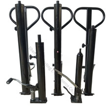 New 2T 1.6M Manual Hydraulic Forklift Oil Cylinder Stacker Lift Truck Pump 1 Ton