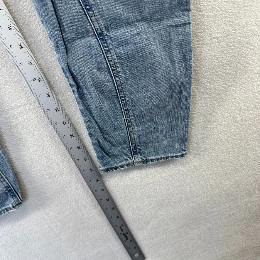 Pantalones de mezclilla G Star Raw para mujer 27x32 se adapta a 30x26 azul arco 3D novio desgastado y2k Foto 3 de 4
