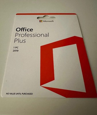 Microsoft Office Pro Plus 2019 Lifetime Program 1 PC genuine Retail Lifetime