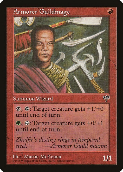 LP Armorer Guildmage, MTG, Mirage, Magic the Gathering, 156 *H