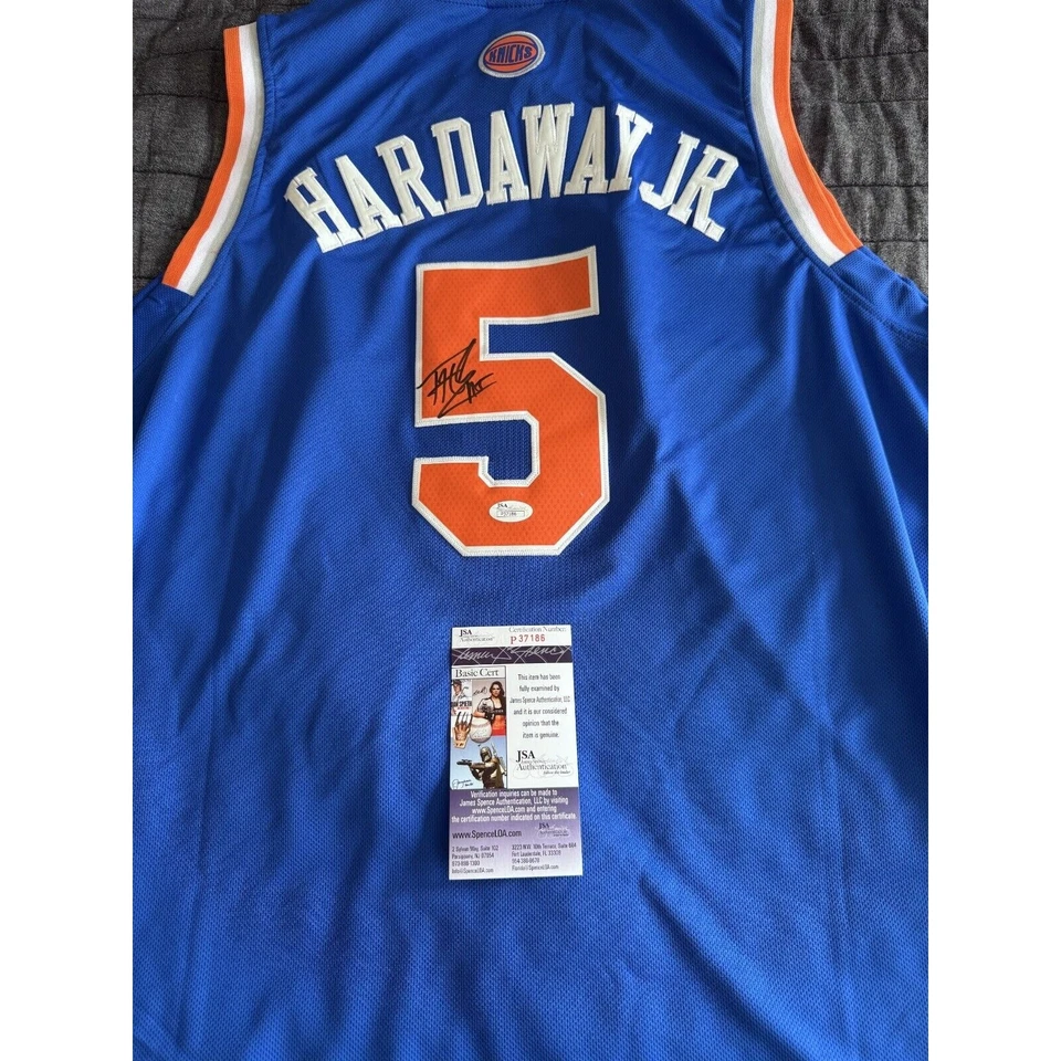 Tim Hardaway JR Signed NBA New York Knicks Adidas Jersey JSA COA Autograph XL - Image 3 of 4