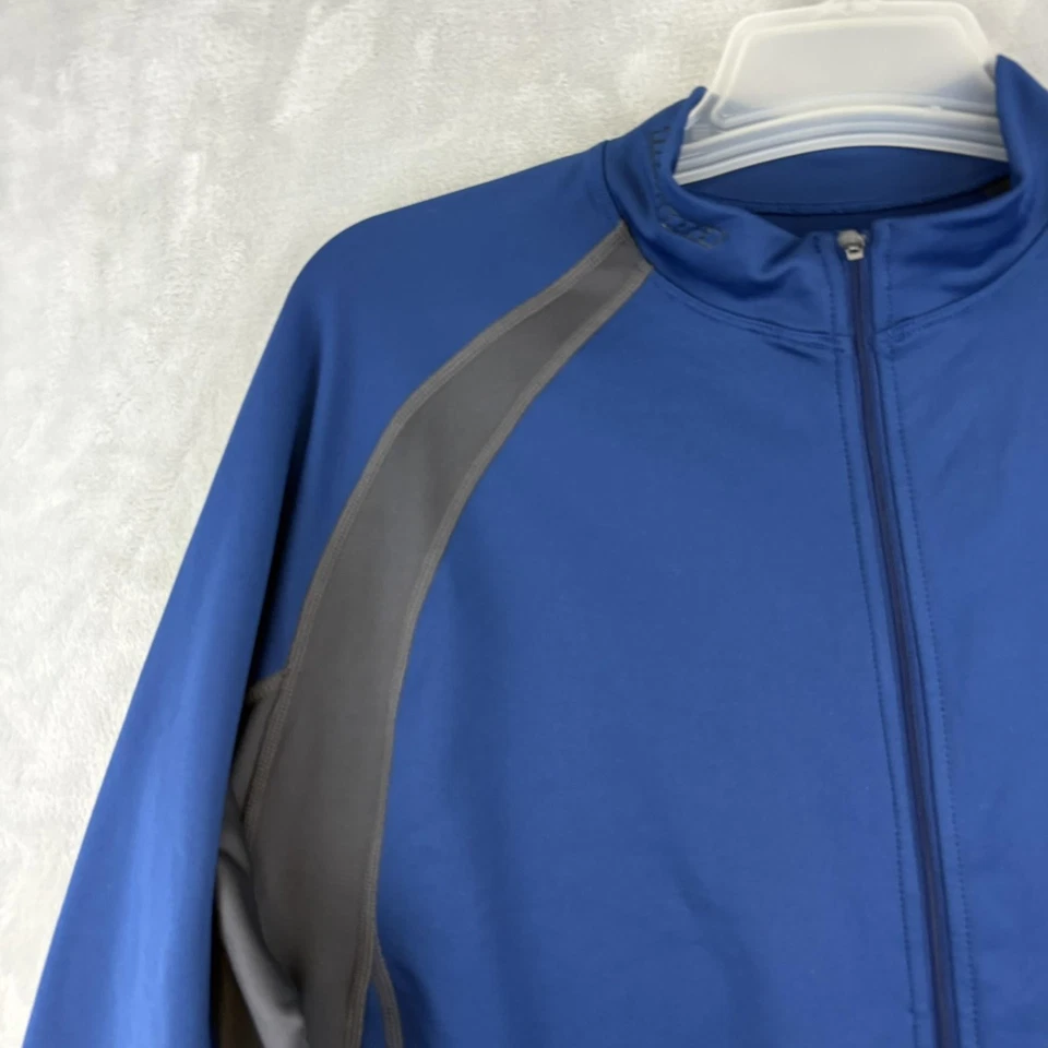 Camiseta térmica de invierno Novara para ciclismo para hombre XL azul gris manga larga cremallera completa Foto 3 de 4