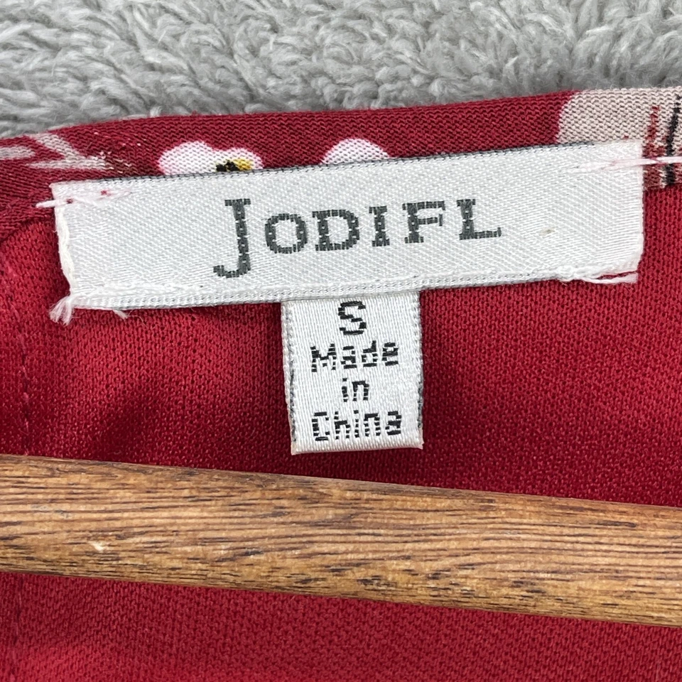 Vestido Jodifl Mujer Talla S Floral Boho Femenino Romántico Manga Campana Volantes Otoño Foto 4 de 4