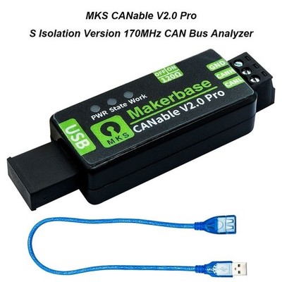 Makerbase MKS CANable V2.0 Pro S Isolation Version 170MHz CAN Bus Analyzer ot25 