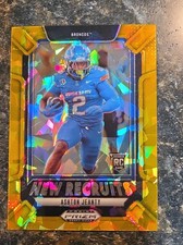 2025 Prizm Draft Picks - New Recruits Ashton Jeanty #9 Gold Ice Prizm (RC)