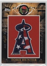 2010 Topps Jumbo Packs Manufactured Hat Logo Relic /99 Torii Hunter 12i0