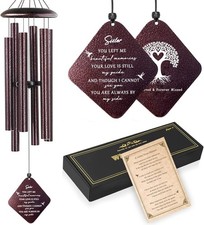 Memorial Gifts for Loss of Sister,32" Sympathy Wind Chimes in Memory of Sister..