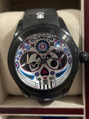 Corum Bubble Sugar Skull automatic wristwatch with Date  Indicator.