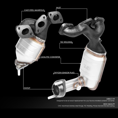 Fit 01-08 Ford Escape Mercury Mariner 3.0L Catalytic Converter Exhaust Manifold - 第 2/12 張圖片
