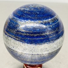 Natural Lapis lazuli Sphere Quartz Crystal Ball Reiki Healing 1440G