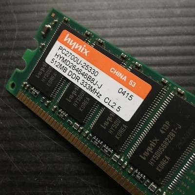 Hynix 512MB PC2700U-25330 DDR 333MHz CL2.5 Desktop RAM Memory | eBay