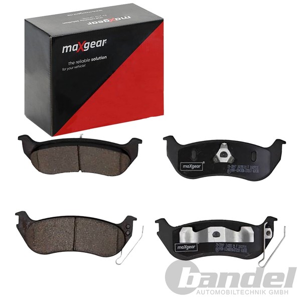 Maxgear BremsbelÄGe Satz Hinterachse Passend FÜR Jeep Cherokee Wrangler |-image