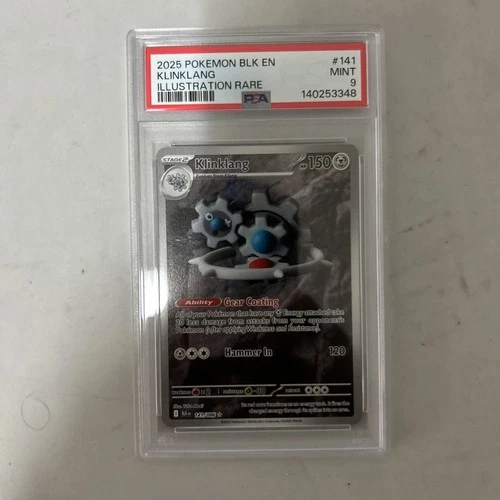 Klinklang Illustration Rare Pokemon Blk En-Black Bolt 141/086 PSA 9