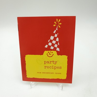  PARTY RECIPES CHECKERBOARD SQUARE CHEX VINTAGE 5X4 ADVERTISEMENT BROCHURE