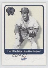 2001 Fleer Greats of the Game Carl Erskine #106 sq1