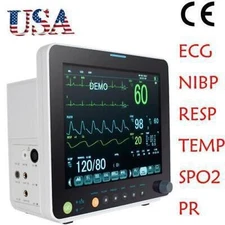  12inch Carejoy CCU Vital Signs Patient Monitor SpO2,PR,NIBP,ECG,RESP,TEMP